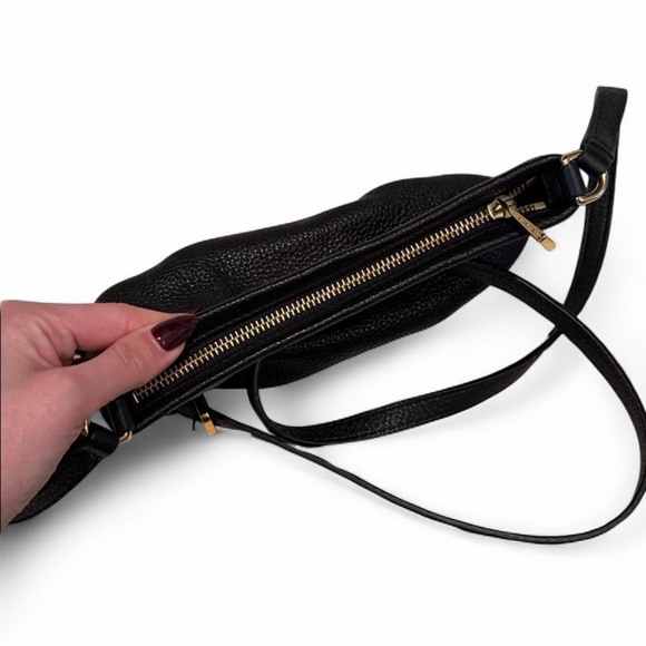 Marc Jacobs Pebbled Leather Crossbody Bag Black - Picture 6 of 10